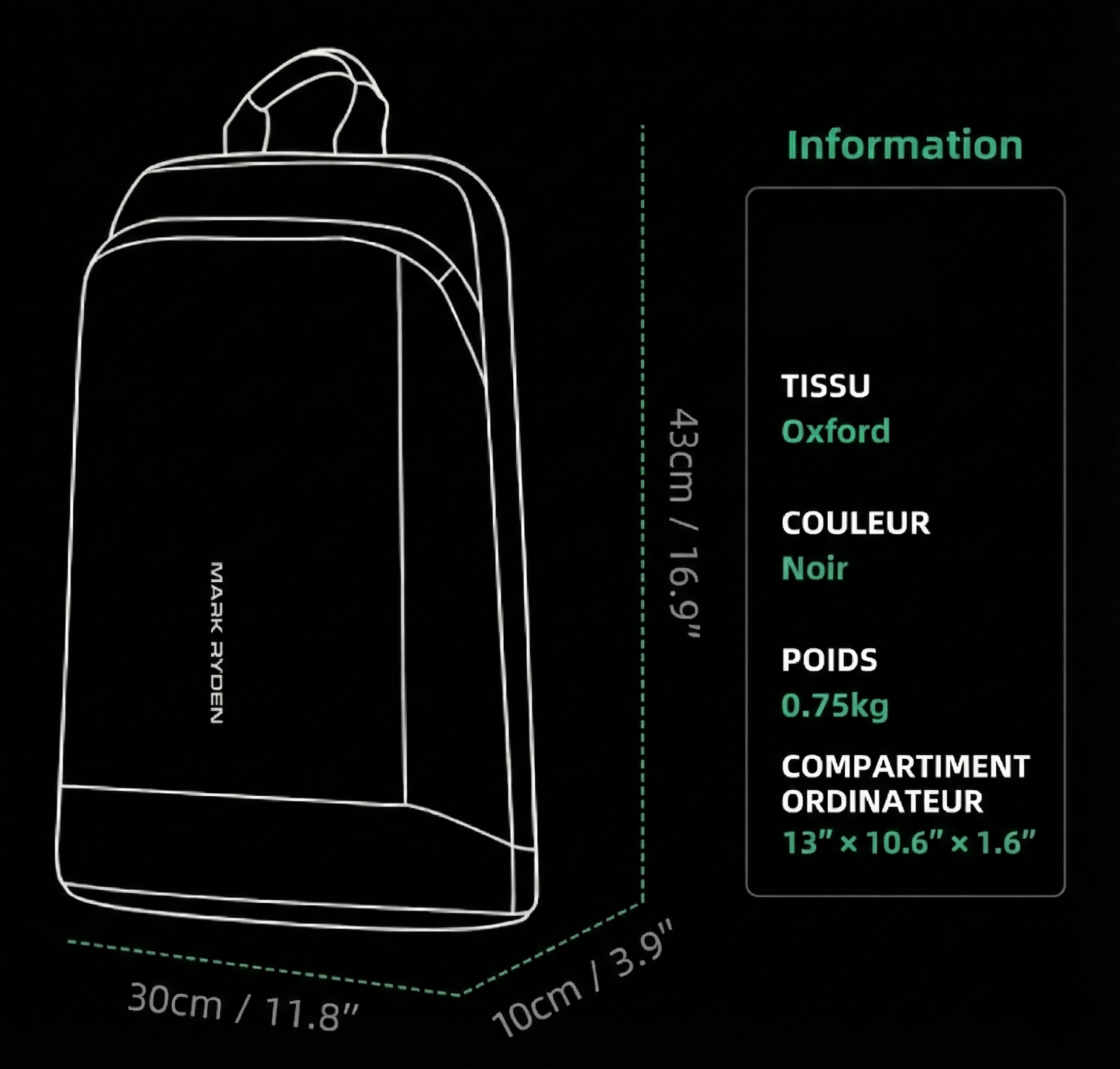 Sac à dos oridinateur - Essentiel